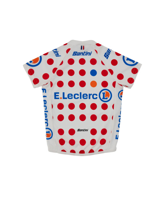 Maillot Cycliste Santini équipe Pro, Enfant Taille XXL, Manches Courtes, Demi-zip, Polyester