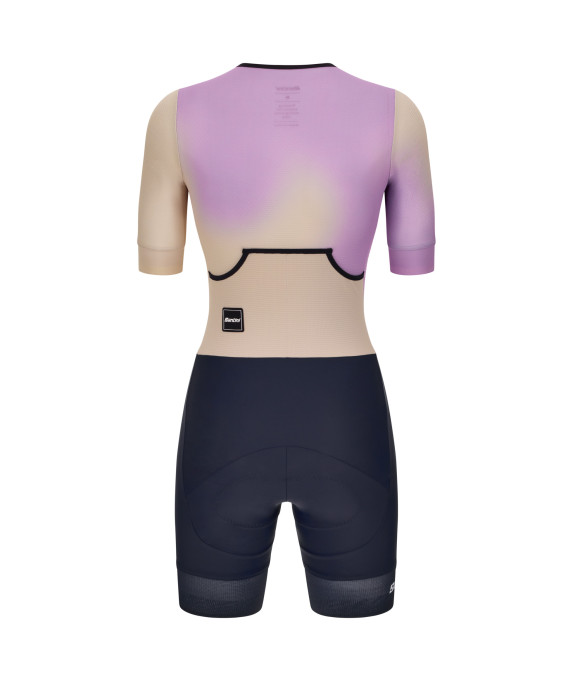 Maillot Cyclisme Femme Santini Ironman Steelhead - Bleu Taille XL - Léger Et Zippé