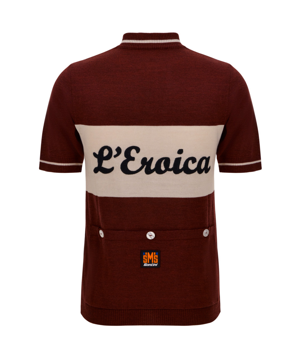 Maillot Cyclisme Vintage Eroica – Napoli Sport – 100% Laine – Taille S – Italie