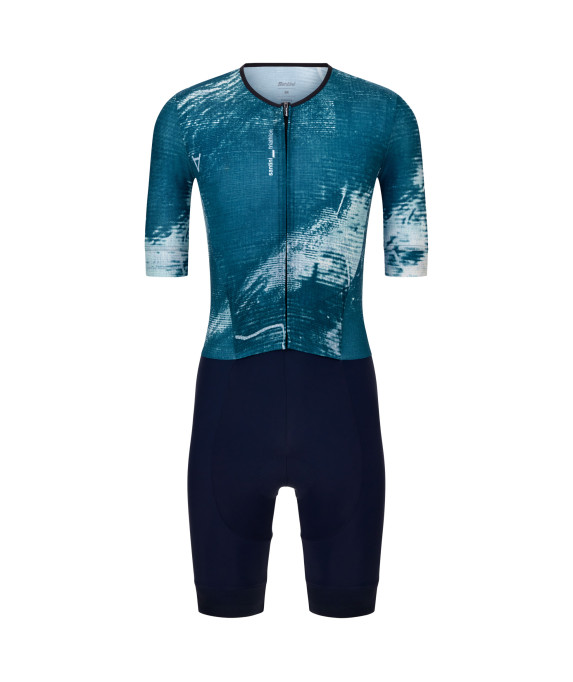 Maillots vélo route Maillot vélo manches courtes femme Santini Trek