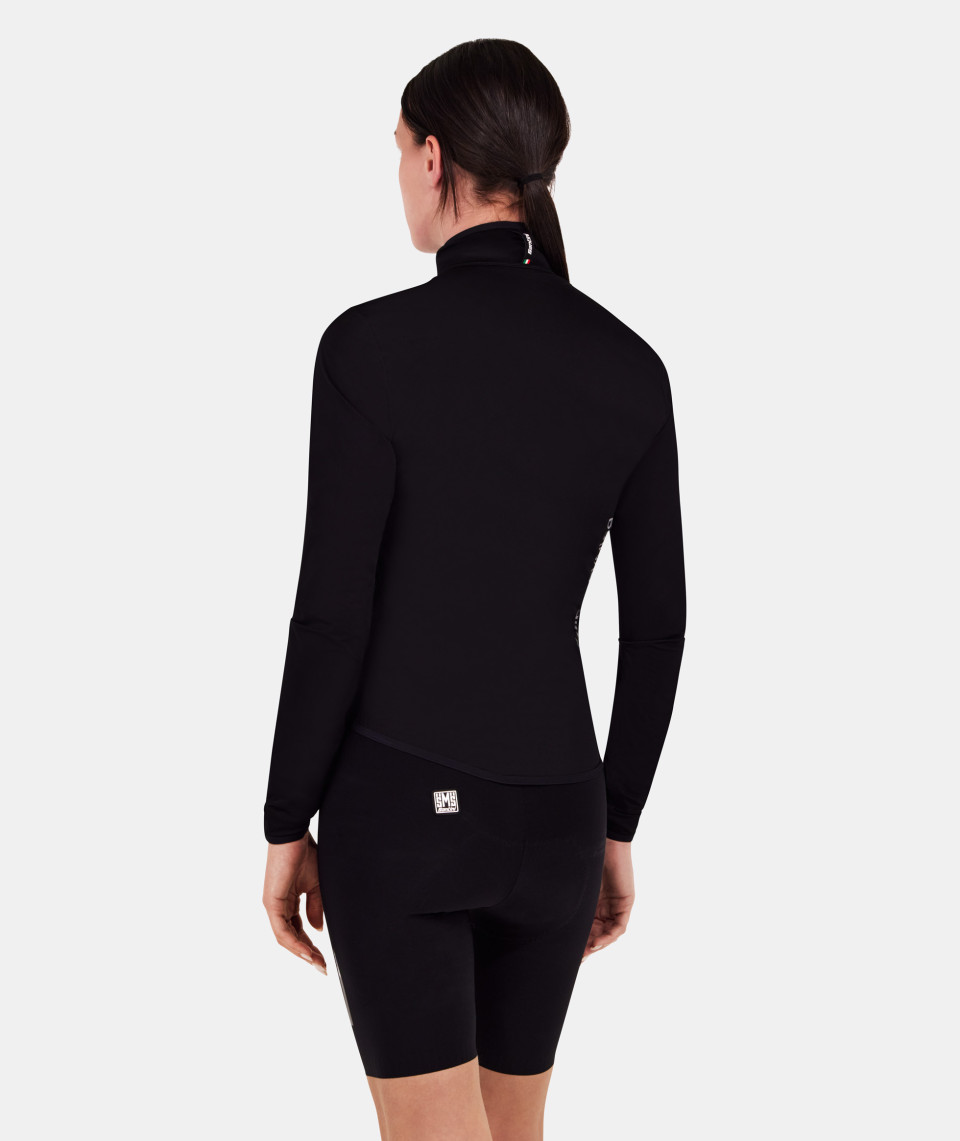 Santini MAGIC パッカブル ベスト size:L ブラック MAGIC - PACKABLE WATERPROOF VEST UNISEX