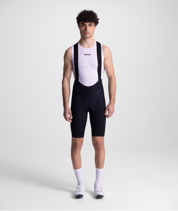 Black bib shorts | Santini Cycling